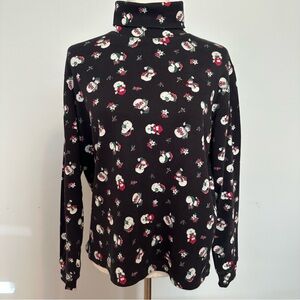 Classic Elements Black Snowman Long Sleeve Tee